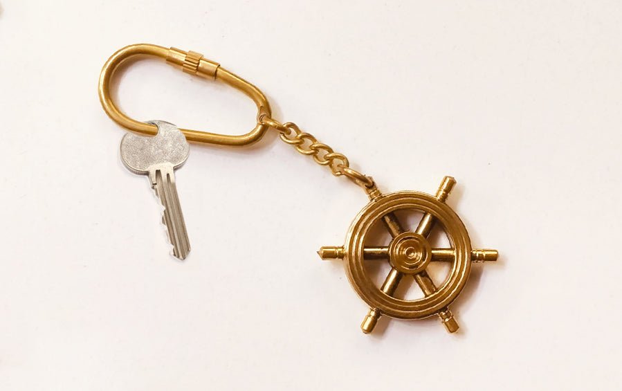 Ship Wheel | Keychain - Keychains - Indic Inspirations
