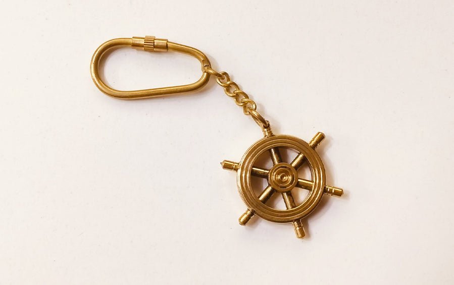 Ship Wheel | Keychain - Keychains - Indic Inspirations