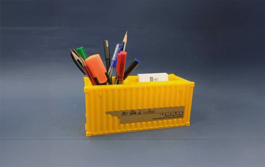 Shipping Container | Pens & Biz Cards holder - containers - Indic Inspirations