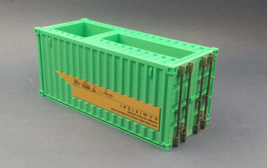 Shipping Container | Pens & Biz Cards holder - containers - Indic Inspirations