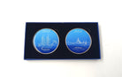 Stitched Ship & INS Vikrant | Fridge Magnets | Set of 2 - Fridge Magnets - Indic Inspirations