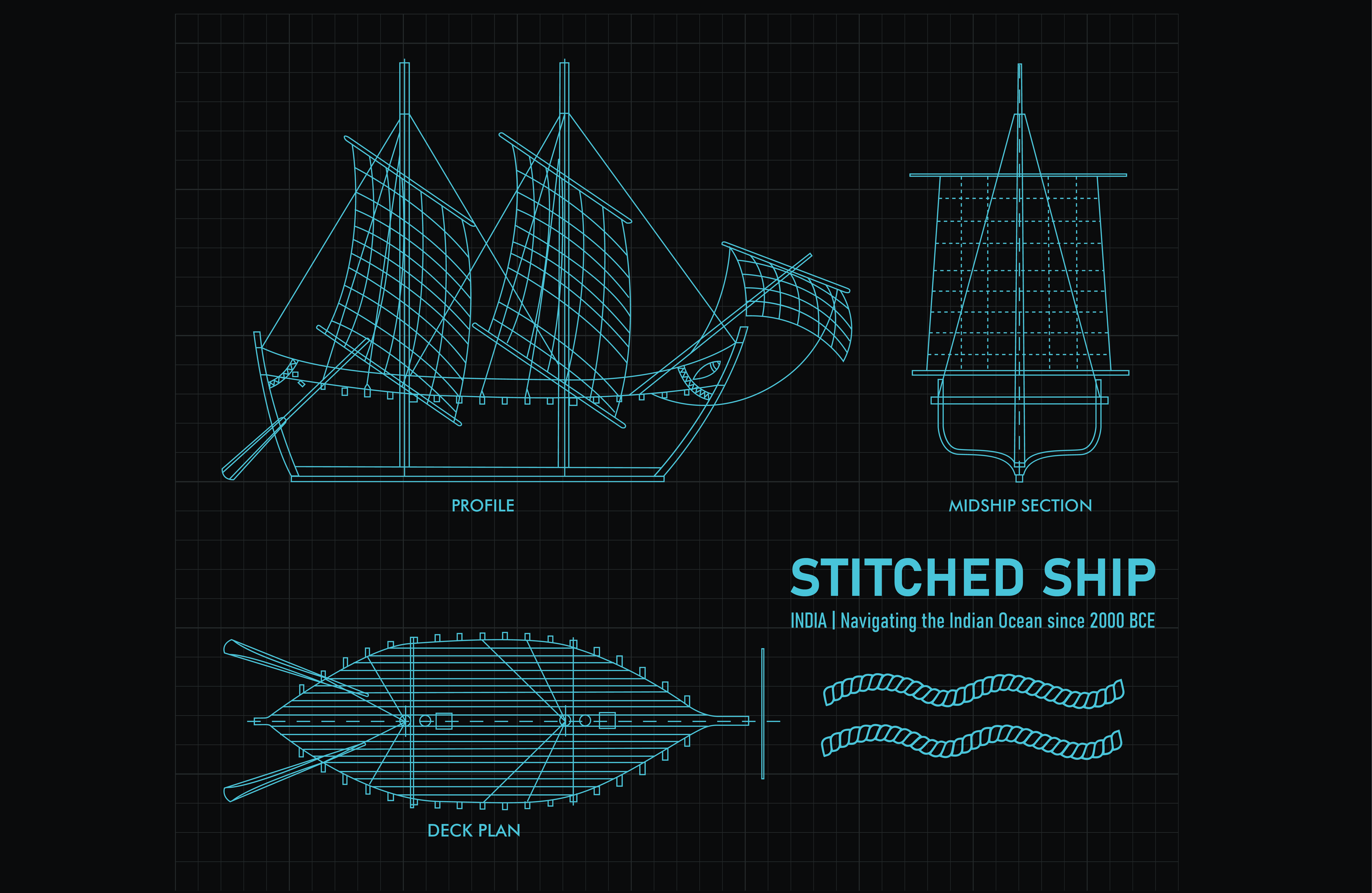 Stitched Ship | T-Shirt - T-shirts - Indic Inspirations
