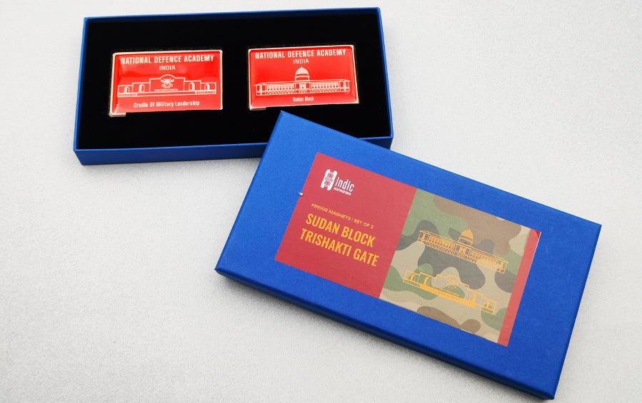 Trishakti Gate & Sudan Block | Fridge Magnet | Set of 2 - military souvenirs - Indic Inspirations