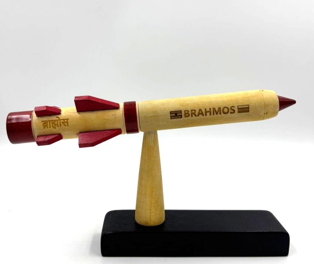 Wooden Brahmos | 1:66 Scale Model - Scale Model – Space & Aerospace - Indic Inspirations