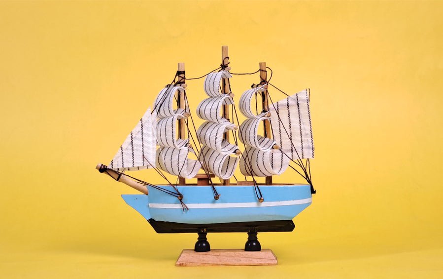 Buy Wooden Ship Model | Small Size Online Indic Inspirations