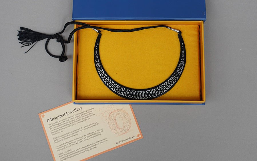 0 Inspired Bidri Necklace - Jewelleries - indic inspirations