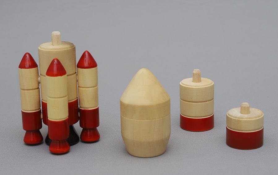 4 Stage Rocket | Wooden DIY Model - rocket models - indic inspirations
