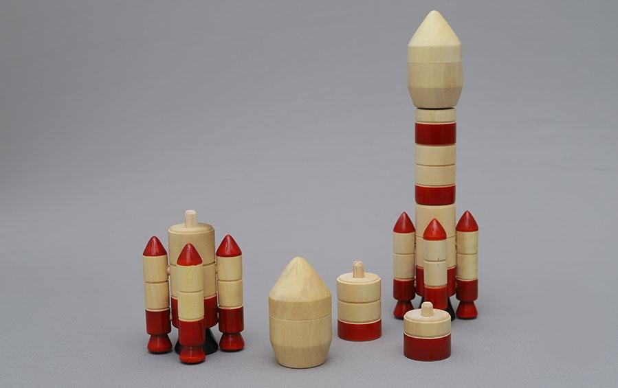Shop ISRO PSLV 4 Stage Rocket | Wooden DIY Model Online – Indic ...