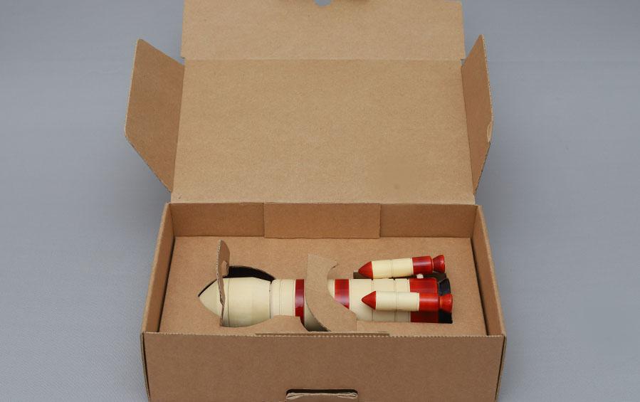 4 Stage Rocket - Wooden Pencil Box - pencil boxes - indic inspirations