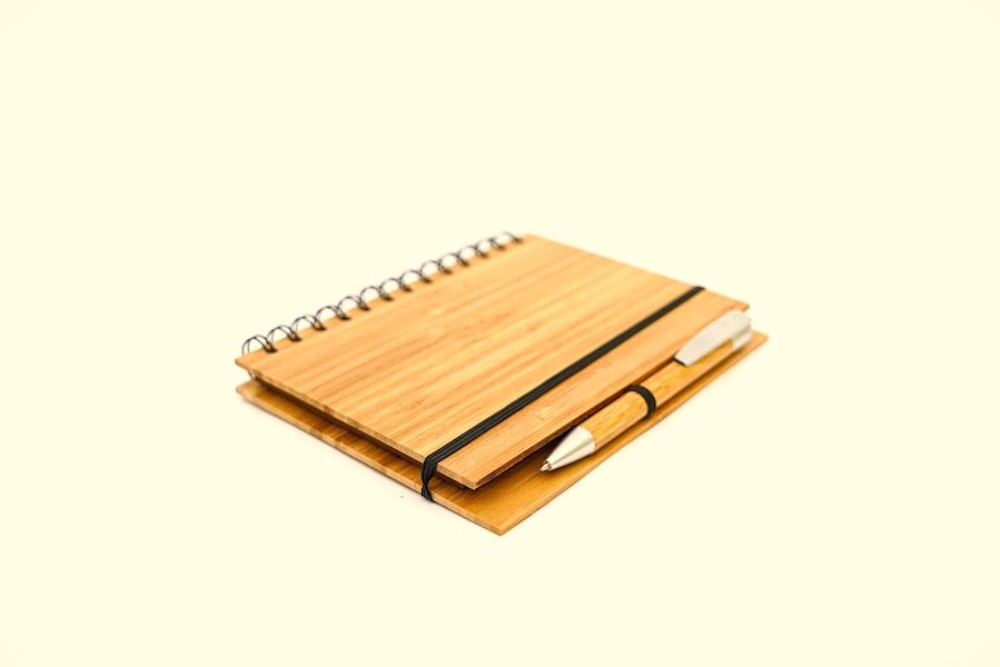 Bamboo Notepad With Pen - Notepads With Pens - indic inspirations