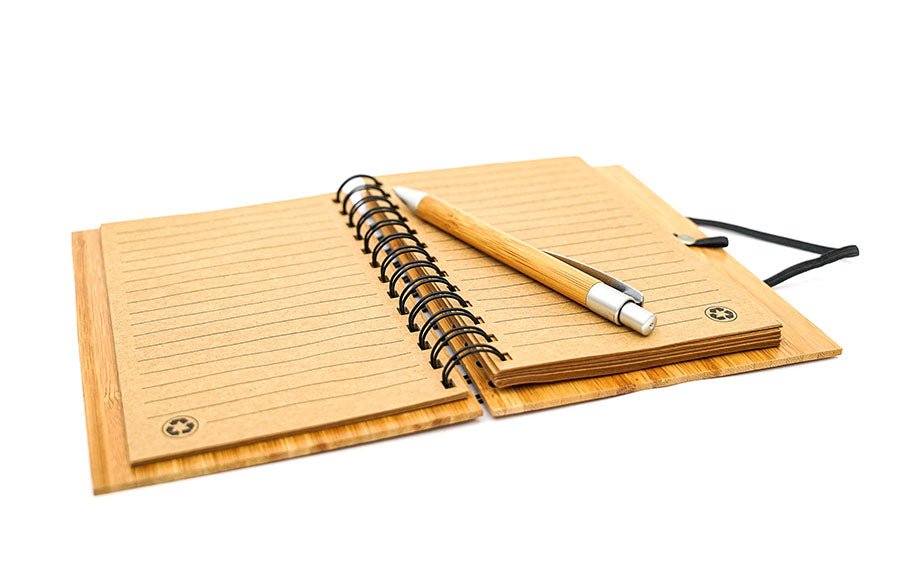 Bamboo Notepad With Pen - Notepads With Pens - indic inspirations