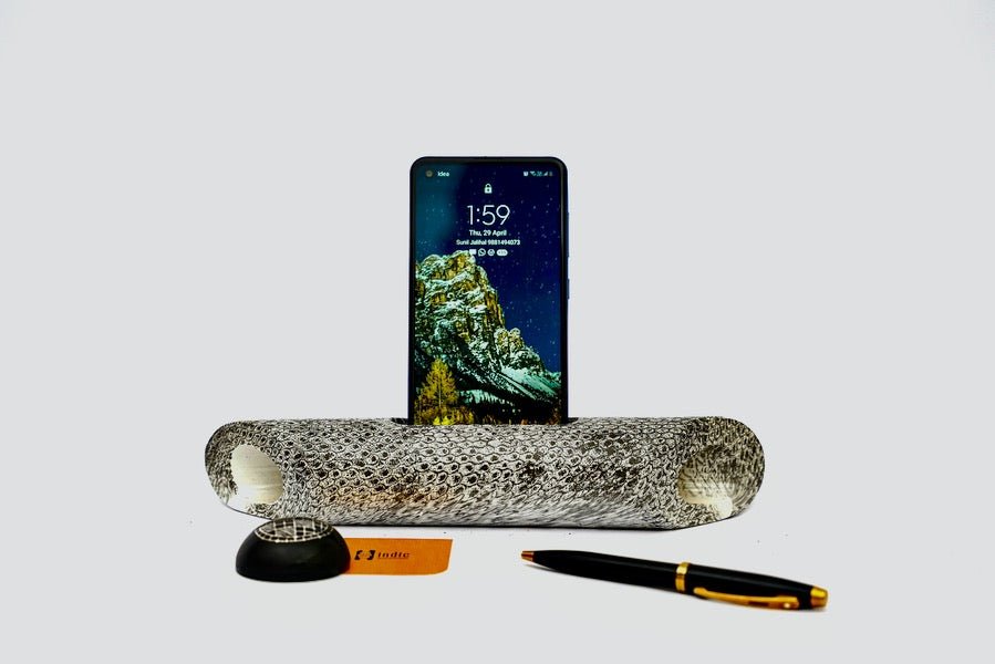 Bamboo Pattern Speaker Snake - Sound amplifier - indic inspirations