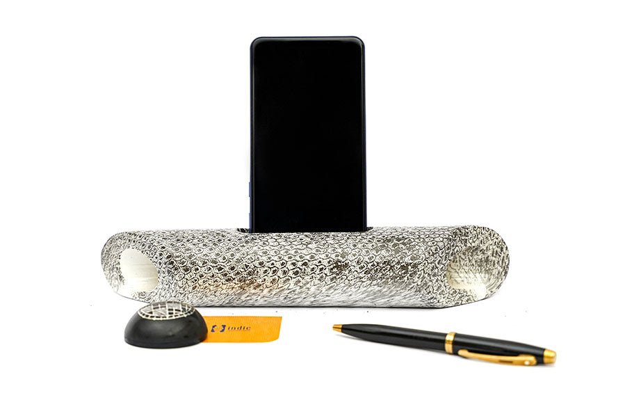 Bamboo Pattern Speaker Snake - Sound amplifier - indic inspirations