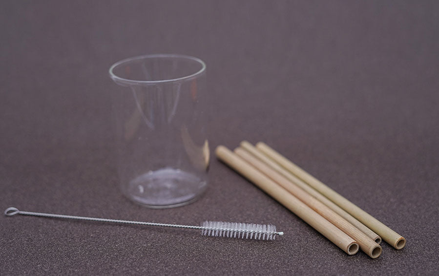 Bamboo Straw Pack of 4 - Straws - indic inspirations