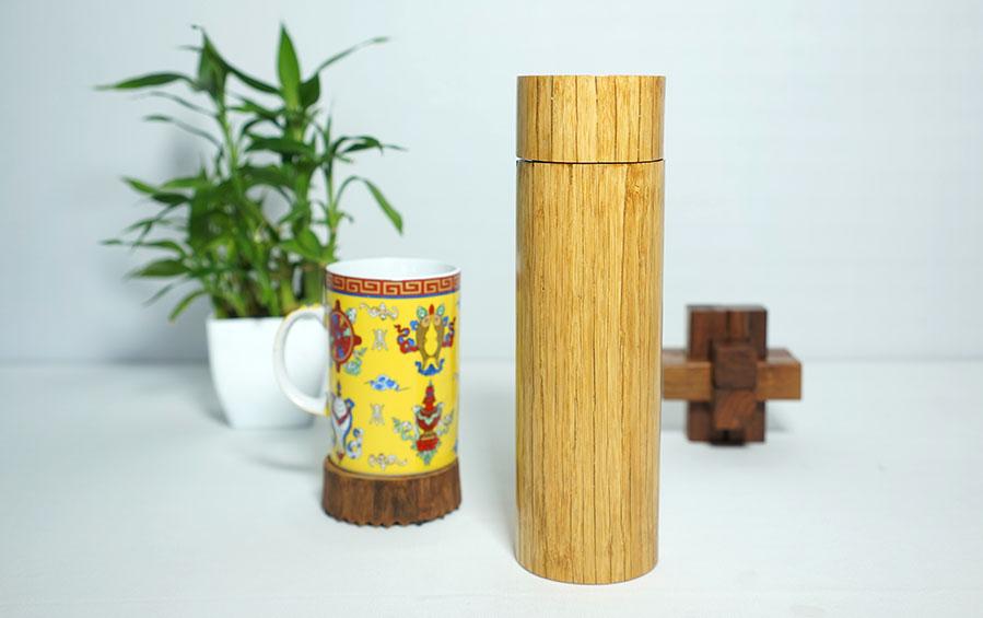 Bamboo Vacuum Flask - 500 ml - Flasks - indic inspirations