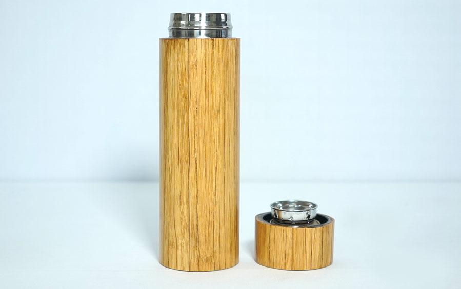 Bamboo Vacuum Flask - 500 ml - Flasks - indic inspirations
