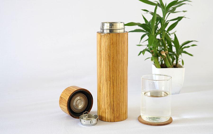 Bamboo Vacuum Flask - 500 ml - Flasks - indic inspirations