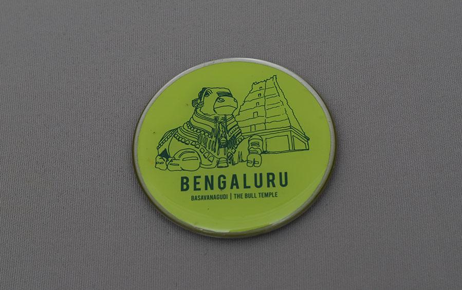 Bengaluru :: Basavangudi - The Bull Temple Fridge Magnet - City souvenirs - indic inspirations