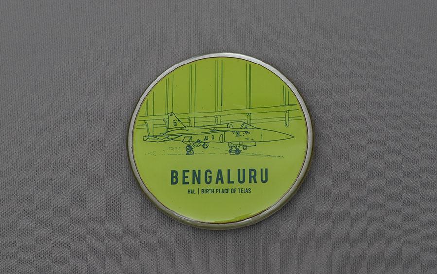 BENGALURU :: Birth Place of Tejas Fridge Magnet - City souvenirs - indic inspirations