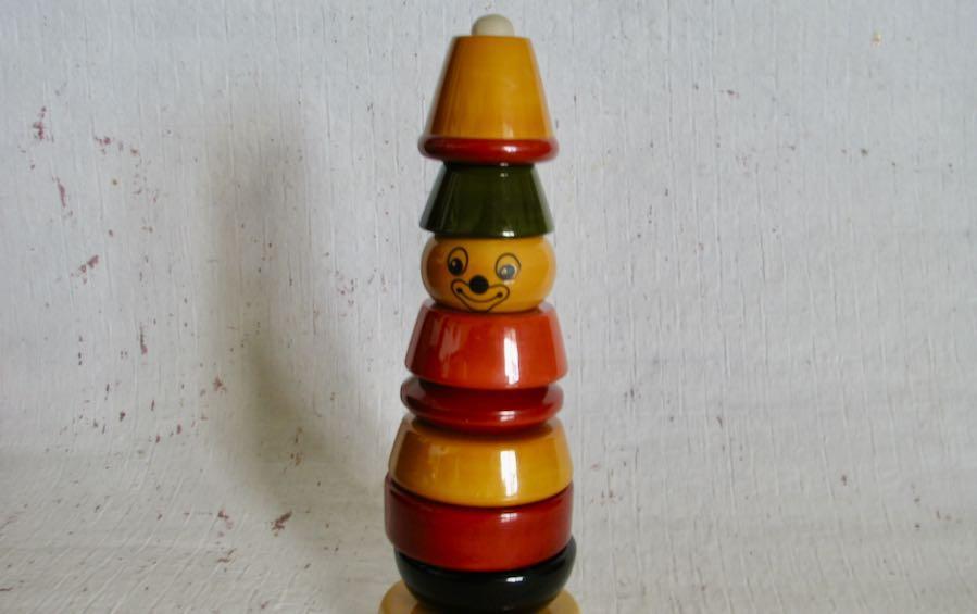 BIBBO - WOODEN STACKER - Wooden Toy - indic inspirations
