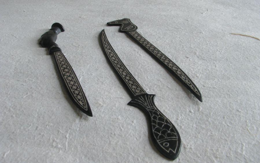 Bidri Package Cutter - Set of 3 - Paper and package cutters - indic inspirations