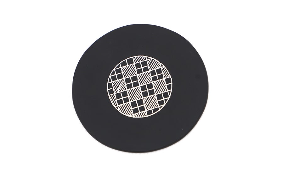 BIDRI TEA COASTER- National Work - Coasters - indic inspirations