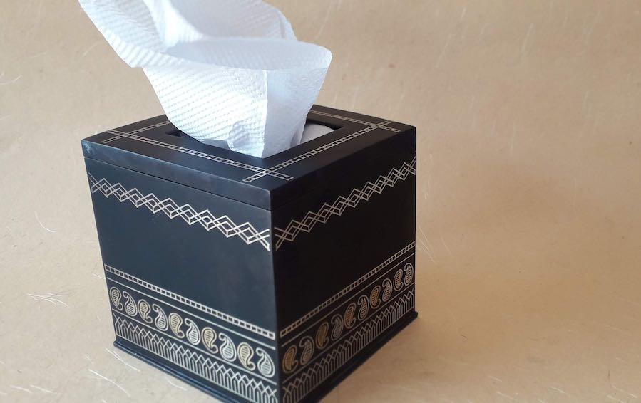 Bidri Tissue Box Holder - Tissue boxes - indic inspirations