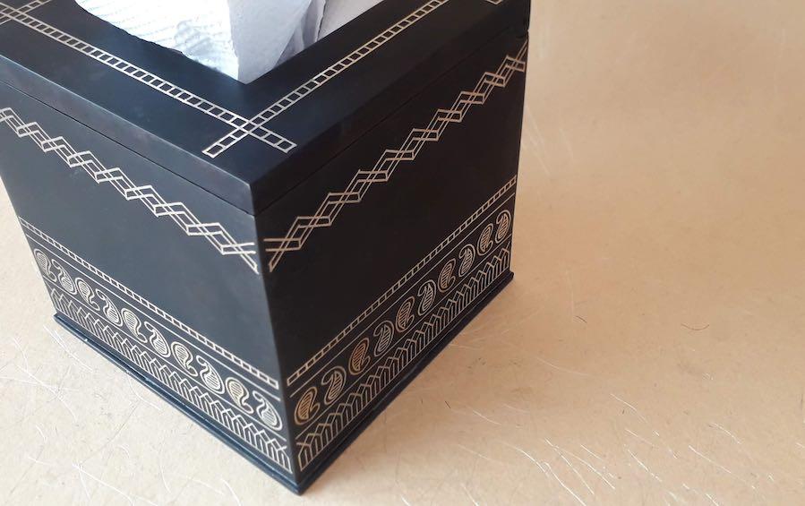 Bidri Tissue Box Holder - Tissue boxes - indic inspirations