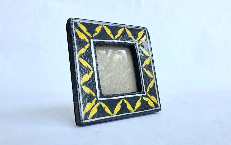 Blue Pottery Photo Frame - Photo frames - indic inspirations