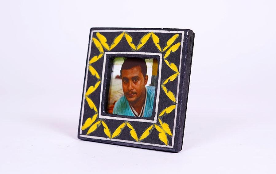 Blue Pottery Photo Frame - Photo frames - indic inspirations