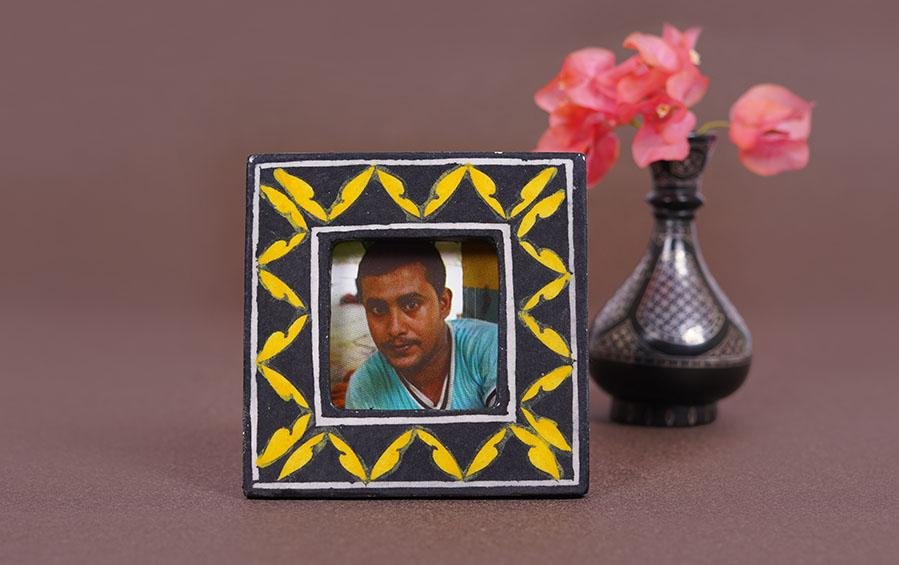 Blue Pottery Photo Frame - Photo frames - indic inspirations