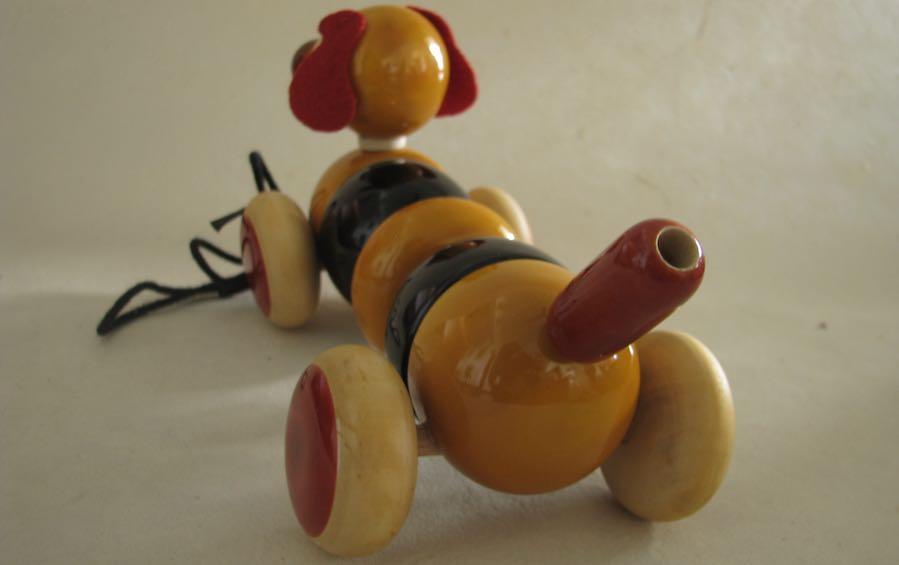 BOWVOW- PULL ALONG DOGGIE - Wooden Toy - indic inspirations