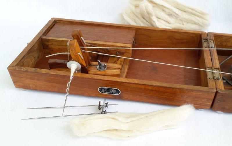 Box Charkha- Spinning Wheel - Spinning wheels - indic inspirations
