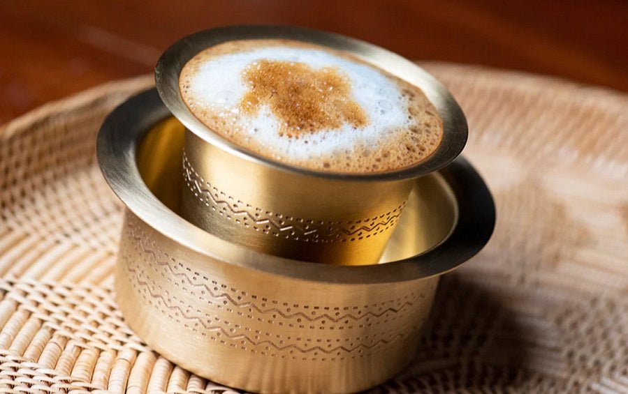 Buy Coffee Dabara Set - Brass tumbler set Online - Indic Inspirations –  indic inspirations