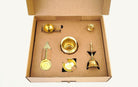 Brass Pooja Thali Set - Pooja Essentials - indic inspirations