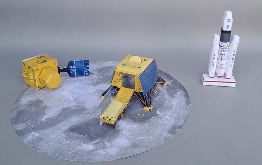 Chandrayaan 3 Artefacts | DIY Kit | Paper Models - Paper Models - indic inspirations