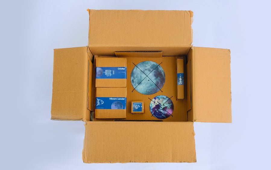 Chandrayaan 3 Diorama | 4 artefacts - rocket models - indic inspirations