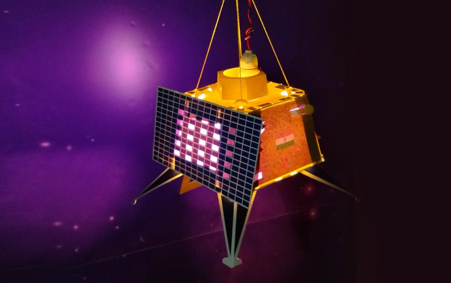 Chandrayaan 3 | DIY Vikram Lander Akash Kandeel - DIY Lanterns - indic inspirations