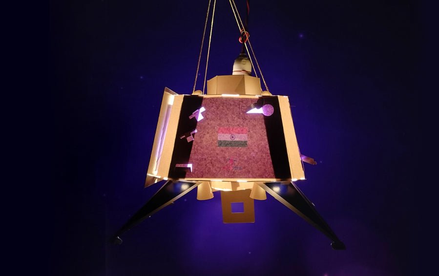 Chandrayaan 3 | DIY Vikram Lander Akash Kandeel - DIY Lanterns - indic inspirations