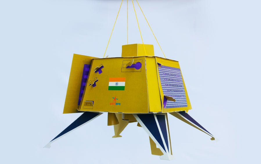 Chandrayaan 3 | DIY Vikram Lander Akash Kandil - DIY Lanterns - indic inspirations