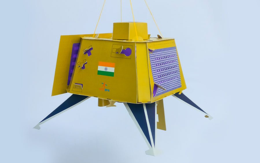 Chandrayaan 3 | DIY Vikram Lander Akash Kandil - DIY Lanterns - indic inspirations