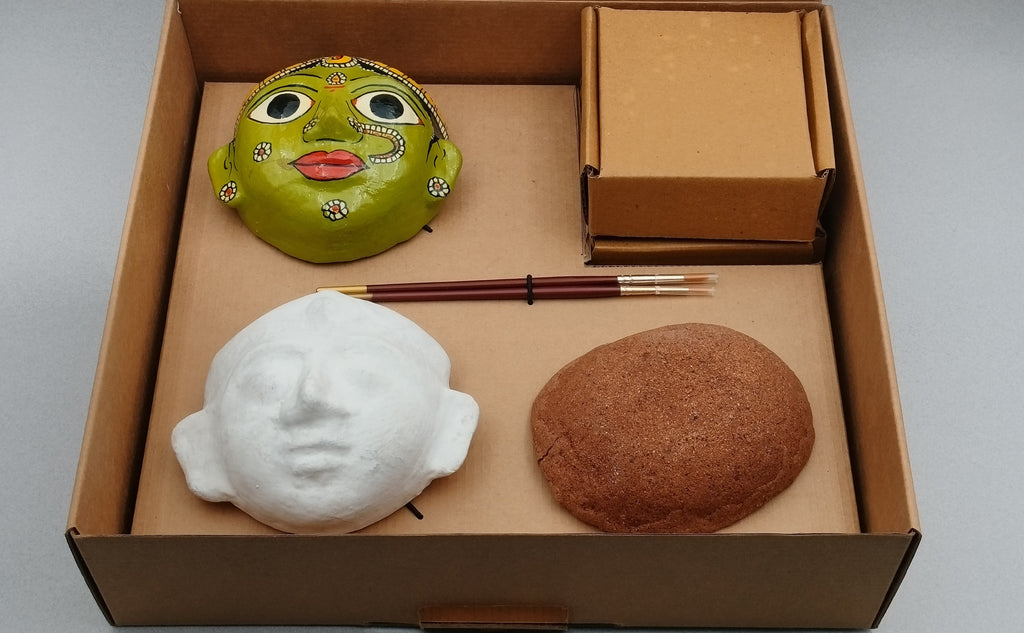 Cherial Mask Making Online Workshop April 2024 - Workshops - indic inspirations
