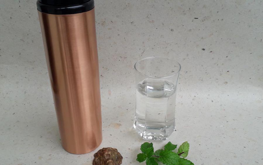Copper Water Bottle with Sipper Cap - Water Bottles - indic inspirations