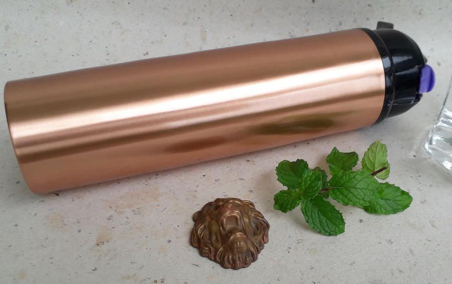 Copper Water Bottle with Sipper Cap - Water Bottles - indic inspirations