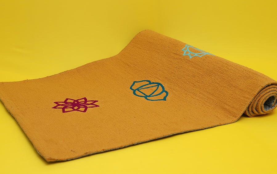 Cotton Yoga Mat - Buy Eco-friendly Yoga Mat Cotton Online, 8mm