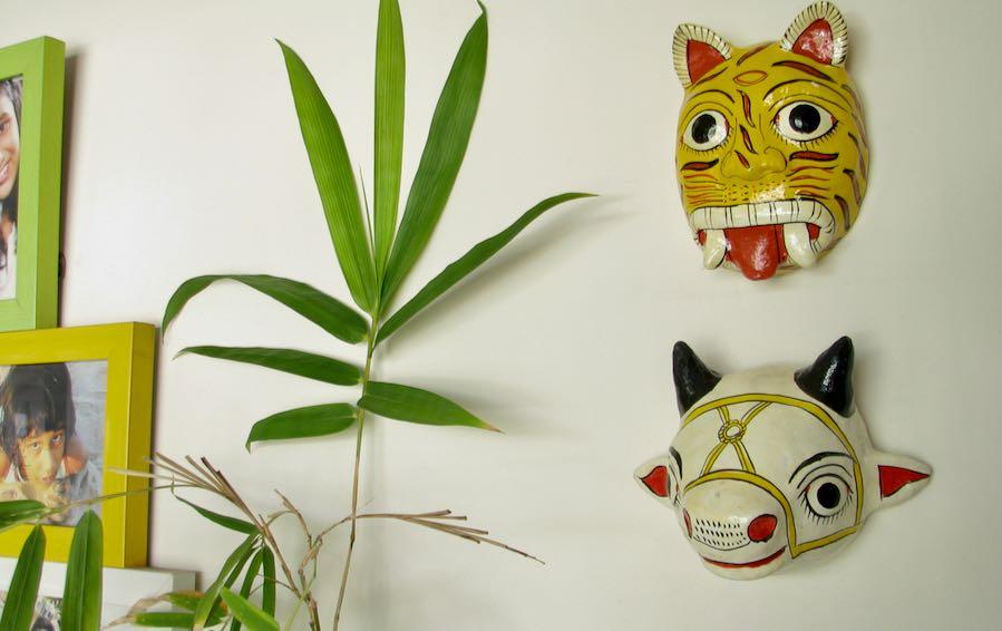 COW & TIGER Mask Pair - Masks - indic inspirations