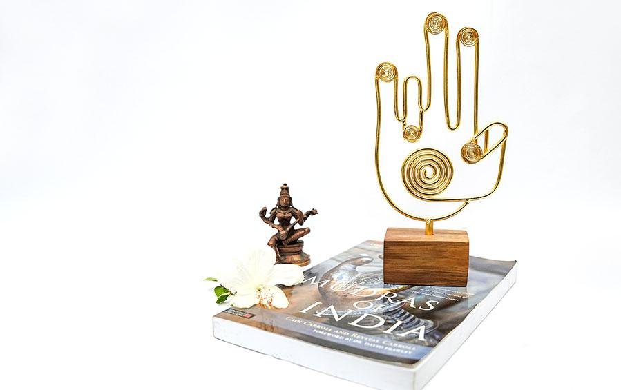 Dance Mudra Wire Frame Souvenir - Dance awards - indic inspirations