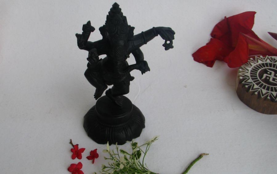 Dancing Ganesha 5.5" - Sculptures - indic inspirations