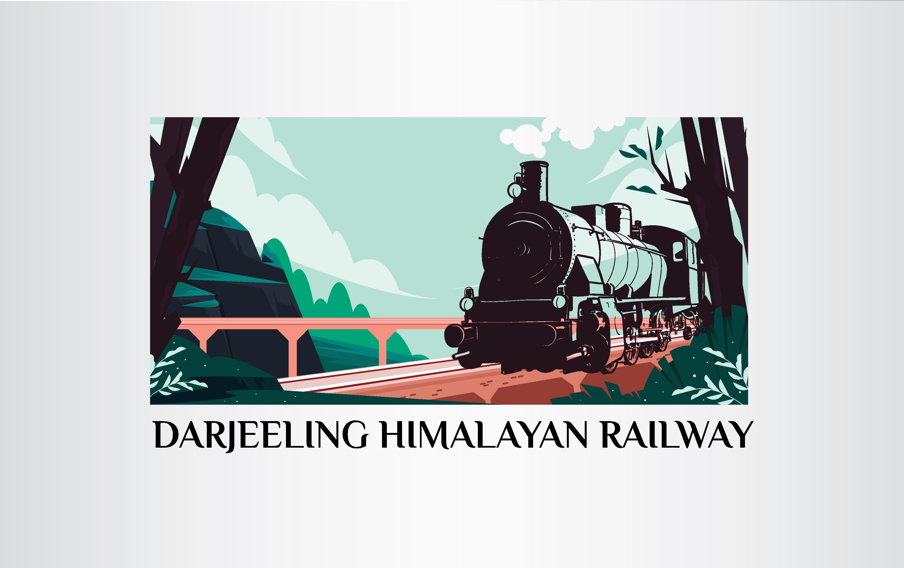 Darjeeling Himalayan Railway | TShirt - T-shirts - indic inspirations