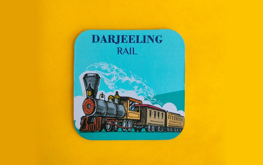 Darjeeling Railway | Coasters Set of 4 - Coasters - indic inspirations
